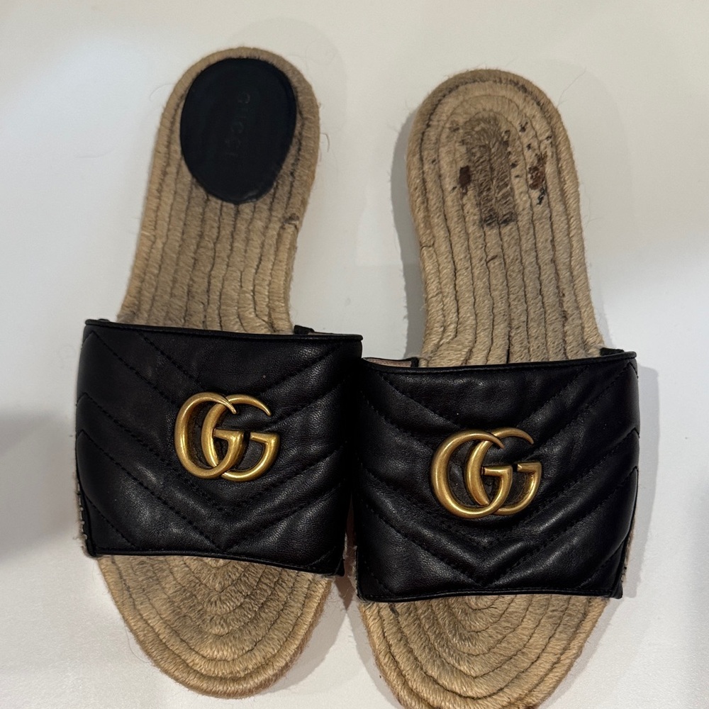 Gucci black slides